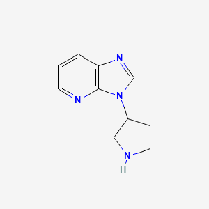 molecular formula C10H12N4 B1530745 3-(pyrrolidin-3-yl)-3H-imidazo[4,5-b]pyridine CAS No. 1503107-99-0