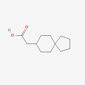 molecular formula C12H20O2 B1530747 2-{螺[4.5]癸-8-基}乙酸 CAS No. 1517177-38-6