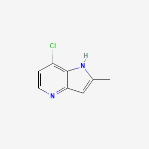 molecular formula C8H7ClN2 B1530750 7-Chloro-2-methyl-4-azaindole CAS No. 1260384-60-8