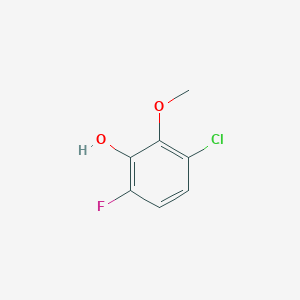 molecular formula C7H6ClFO2 B1530752 3-氯-6-氟-2-甲氧基苯酚 CAS No. 1781486-66-5