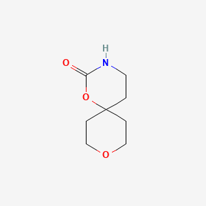 molecular formula C8H13NO3 B1530753 1,9-二氧杂-3-氮杂螺[5.5]十一烷-2-酮 CAS No. 1781131-51-8