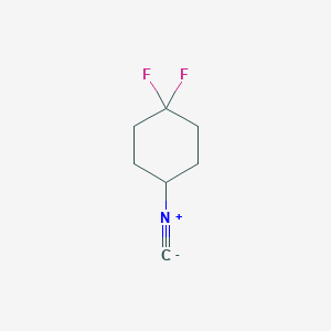 molecular formula C7H9F2N B1530754 1,1-Difluoro-4-isocyanocyclohexane CAS No. 1000698-98-5