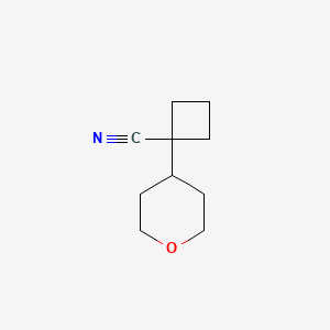 1-(Oxan-4-yl)cyclobutane-1-carbonitrile