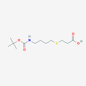 3-((4-((tert-Butoxycarbonyl)amino)butyl)thio)propanoic acid