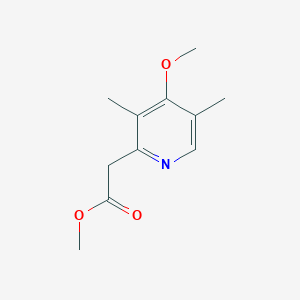 molecular formula C11H15NO3 B15307601 Methyl 2-(4-methoxy-3,5-dimethylpyridin-2-yl)acetate 