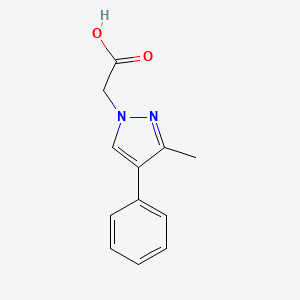 2-(3-methyl-4-phenyl-1H-pyrazol-1-yl)acetic acid