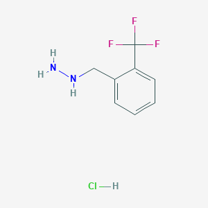 molecular formula C8H10ClF3N2 B1530765 (2-(三氟甲基)苄基)肼盐酸盐 CAS No. 1263378-37-5