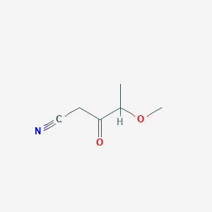 molecular formula C6H9NO2 B1530771 4-Methoxy-3-oxopentanenitrile CAS No. 1028843-13-1