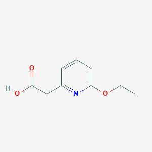 molecular formula C9H11NO3 B1530774 2-(6-Ethoxypyridin-2-yl)acetic acid CAS No. 1550789-89-3