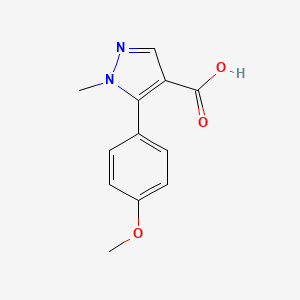 molecular formula C12H12N2O3 B15307814 5-(4-Methoxyphenyl)-1-methyl-1h-pyrazole-4-carboxylic acid CAS No. 917388-53-5