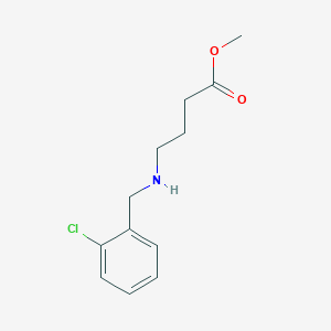 molecular formula C12H16ClNO2 B15307834 Methyl 4-((2-chlorobenzyl)amino)butanoate 