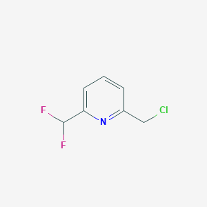 molecular formula C7H6ClF2N B1530784 2-(Chloromethyl)-6-(difluoromethyl)pyridine CAS No. 1211525-99-3