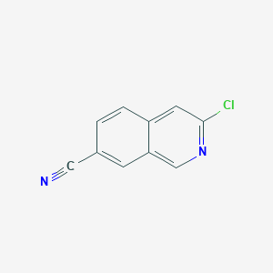 molecular formula C10H5ClN2 B1530785 3-Chloroisoquinoline-7-carbonitrile CAS No. 1337881-31-8
