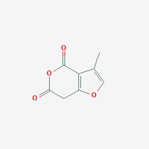 molecular formula C8H6O4 B1530787 3-methyl-4H,6H,7H-furo[3,2-c]pyran-4,6-dione CAS No. 146983-81-5