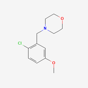 molecular formula C12H16ClNO2 B1530789 4-(2-氯-5-甲氧基苄基)吗啉 CAS No. 927811-61-8