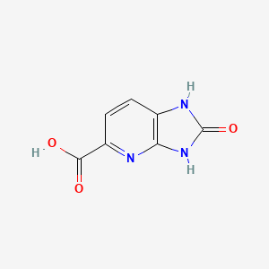 molecular formula C7H5N3O3 B1530791 2-Oxo-2,3-dihydro-1H-imidazo[4,5-b]pyridine-5-carboxylic acid CAS No. 1783316-82-4