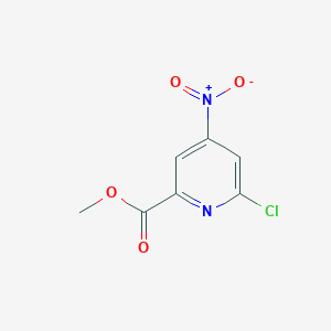 molecular formula C7H5ClN2O4 B1530795 6-Chloro-4-nitro-pyridine-2-carboxylic acid methyl ester CAS No. 1206249-53-7