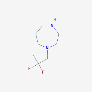 molecular formula C8H16F2N2 B1530796 1-(2,2-Difluoro-propyl)-[1,4]diazepane CAS No. 1782306-19-7