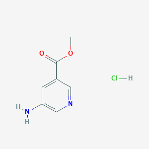 molecular formula C7H9ClN2O2 B1530798 5-氨基烟酸甲酯盐酸盐 CAS No. 1182721-48-7