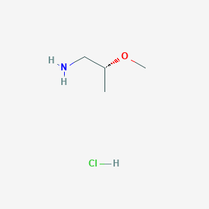 molecular formula C4H12ClNO B1530806 (R)-2-Methoxypropan-1-amine hydrochloride CAS No. 907545-98-6