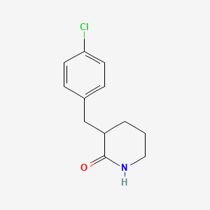 molecular formula C12H14ClNO B1530828 3-(4-Chlorobenzyl)-2-piperidone CAS No. 1260763-19-6