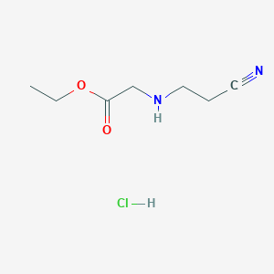 molecular formula C7H13ClN2O2 B1530829 N-(2-Cyanoethyl)glycine Ethyl Ester Hydrochloride CAS No. 1081523-75-2