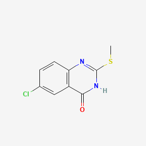 4(3H)-Quinazolinone, 6-chloro-2-(methylthio)-