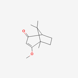 molecular formula C12H18O2 B1530847 4-甲氧基-5,8,8-三甲基双环[3.2.1]辛-3-烯-2-酮 CAS No. 91881-13-9