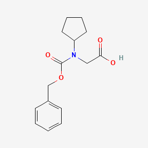 molecular formula C15H19NO4 B15308516 N-((Benzyloxy)carbonyl)-N-cyclopentylglycine 