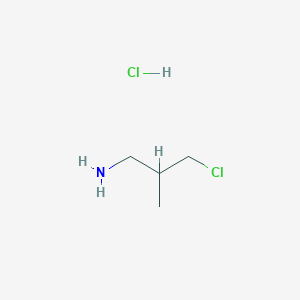 molecular formula C4H11Cl2N B1530853 3-Chloro-2-methylpropan-1-amine hydrochloride CAS No. 96989-37-6