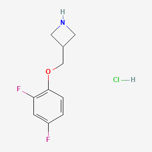 molecular formula C10H12ClF2NO B1530856 3-((2,4-Difluorophenoxy)methyl)azetidine hydrochloride CAS No. 1864059-37-9