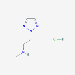 molecular formula C5H11ClN4 B1530862 N-methyl-2-(2H-1,2,3-triazol-2-yl)ethan-1-amine hydrochloride CAS No. 1824050-42-1
