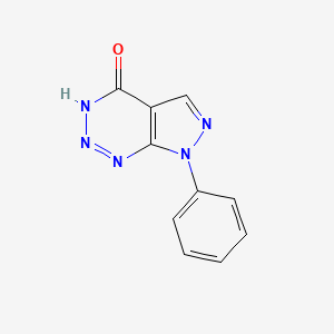 molecular formula C10H7N5O B1530864 7-phenyl-3H,4H,7H-pyrazolo[3,4-d][1,2,3]triazin-4-one CAS No. 114163-48-3