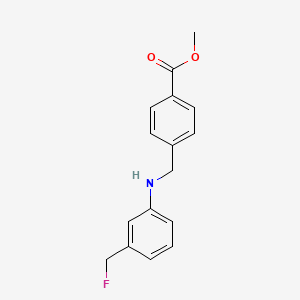 molecular formula C16H16FNO2 B1530869 Methyl 4-[[[3-(Fluoromethyl)phenyl]amino]methyl]benzoate CAS No. 1820734-56-2