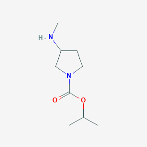molecular formula C9H18N2O2 B1530881 Isopropyl 3-(methylamino)pyrrolidine-1-carboxylate CAS No. 1546068-28-3