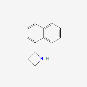 molecular formula C13H13N B15308811 2-(Naphthalen-1-yl)azetidine 