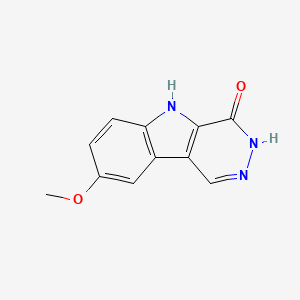 molecular formula C11H9N3O2 B1530888 3,5-Dihydro-8-methoxy-4H-pyridazino(4,5-b)indol-4-one CAS No. 36820-81-2