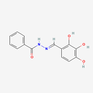 molecular formula C14H12N2O4 B1530890 (E)-N'-(2,3,4-Trihydroxybenzylidene)benzohydrazide CAS No. 220706-11-6