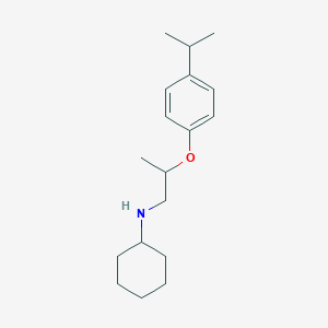 molecular formula C18H29NO B1530897 N-[2-(4-Isopropylphenoxy)propyl]cyclohexanamine CAS No. 1040680-83-8