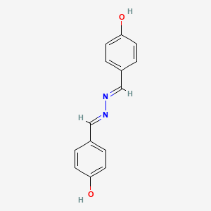B1530903 4-hydroxybenzaldehyde [(1E)-(4-hydroxyphenyl)methylene]hydrazone CAS No. 5466-23-9