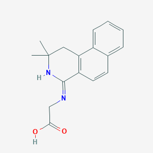 molecular formula C17H18N2O2 B1530907 N-(2,2-Dimethyl-1,2-dihydrobenzo[F]isoquinolin-4-YL)glycine CAS No. 307924-32-9