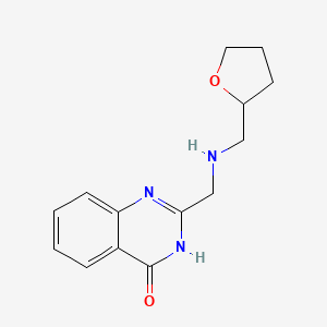molecular formula C14H17N3O2 B1530912 2-{[(四氢呋喃-2-基甲基)氨基]甲基}喹唑啉-4(3H)-酮 CAS No. 775314-76-6
