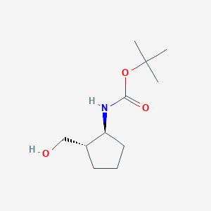 molecular formula C11H21NO3 B15309194 tert-Butyl ((1S,2S)-2-(hydroxymethyl)cyclopentyl)carbamate 