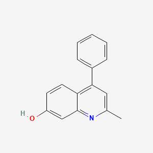 molecular formula C16H13NO B1530924 2-Methyl-4-phenyl-7-quinolinol CAS No. 92855-40-8