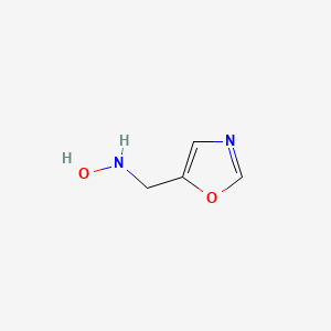 molecular formula C4H6N2O2 B15309321 n-[(1,3-Oxazol-5-yl)methyl]hydroxylamine 
