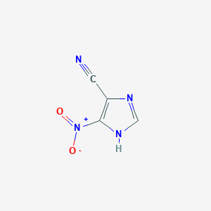 molecular formula C4H2N4O2 B1530939 4-Nitroimidazole-5-carbonitrile CAS No. 208510-03-6