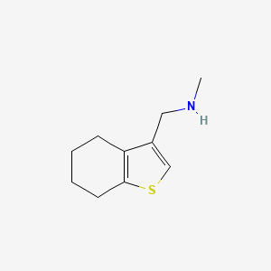 molecular formula C10H15NS B15309465 n-Methyl-1-(4,5,6,7-tetrahydrobenzo[b]thiophen-3-yl)methanamine 