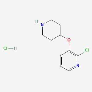 molecular formula C10H14Cl2N2O B1530951 2-Chloro-3-(piperidin-4-yloxy)pyridine hydrochloride CAS No. 1185298-55-8