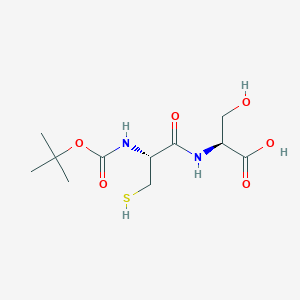 molecular formula C11H20N2O6S B15309540 Boc-Cys-Ser-OH 