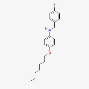 N-(4-Fluorobenzyl)-4-(heptyloxy)aniline